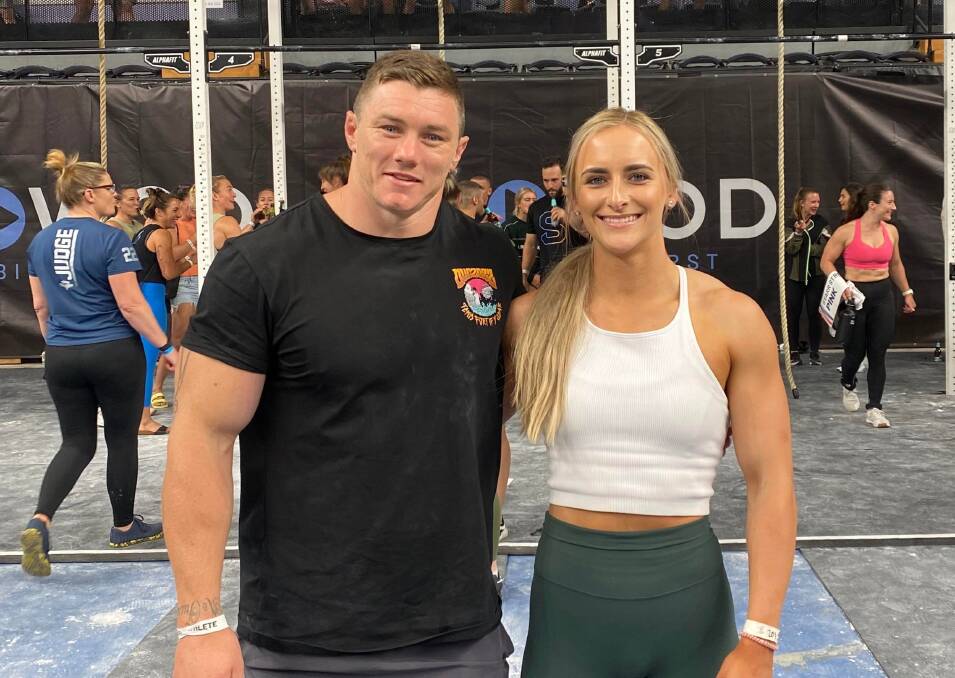 Jake Douglas and Georgia Pryer on the competition floor in Wollongong, where they took the competition by storm. Picture supplied.