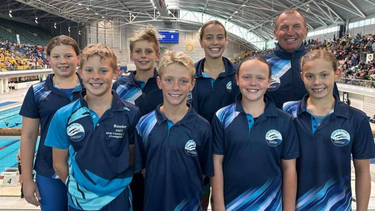 Last weekend, the Gunnedah swimmers pulled out their best collective performance at Junior State Championships in roughly a decade. Picture by Swimming Gunnedah Inc. 