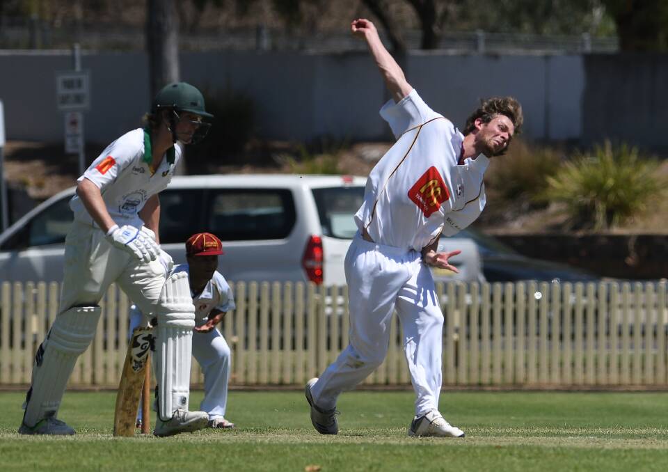 Tamworth City United tearaway Jack McVey took 4-25 to stymie Bective East's run chase on Sunday at No. 1 Oval. Picture by Gareth Gardner. 