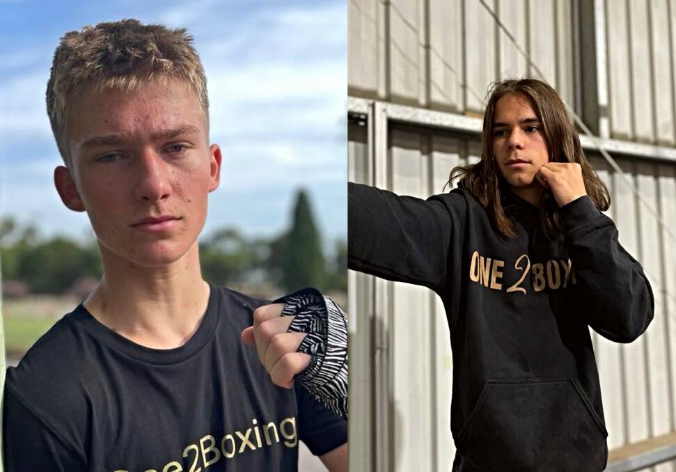 Kyan Martin (left) and Shaun Kampe will both compete on the Gunnedah fight night card next weekend. Pictures by Zac Lowe.