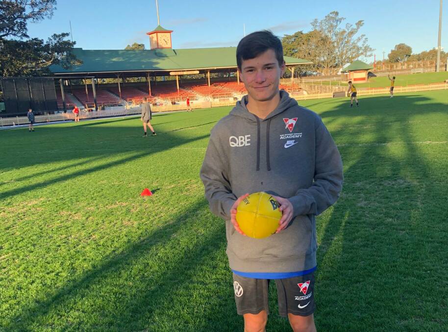 Rory Cuddihy has taken a big step forward in his young AFL career after being named in the Swans Academy for 2023. Picture supplied.