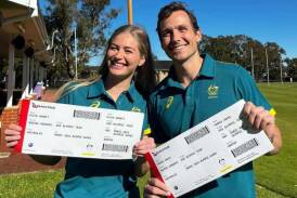 Alice Arnott and her partner, Tom Craig, will both be on the plane to Paris to represent Australia at the Olympics later this month. Picture from Instagram.