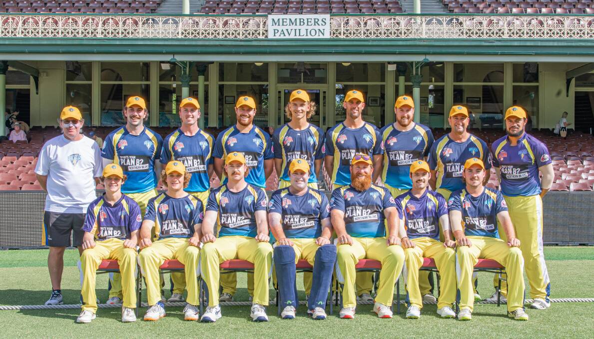 Lined up: The loss to Lake Mac Attack was a bitter pill to swallow, but the Bolters squad ultimately enjoyed their time in Sydney. Photo: Cricket NSW.