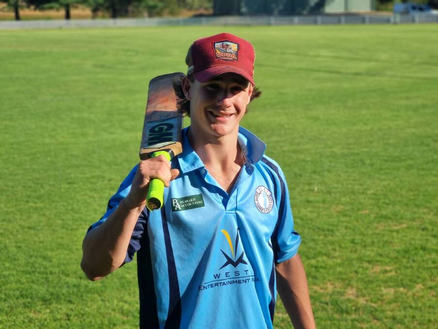 Ben Murphy produced a stunning sole hand in South Tamworth's first innings, which nearly secured them a dramatic victory after falling to 5-16 early. Picture by Zac Lowe.