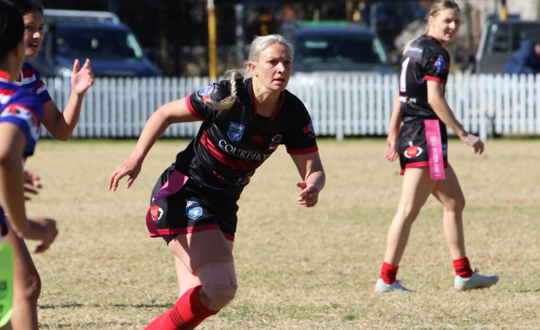 Stalwart: Leica Le Brocq became the first Bears woman to play 100 games on Saturday, a milestone which was warmly celebrated by the club. Photo: North Tamworth Bears Facebook.