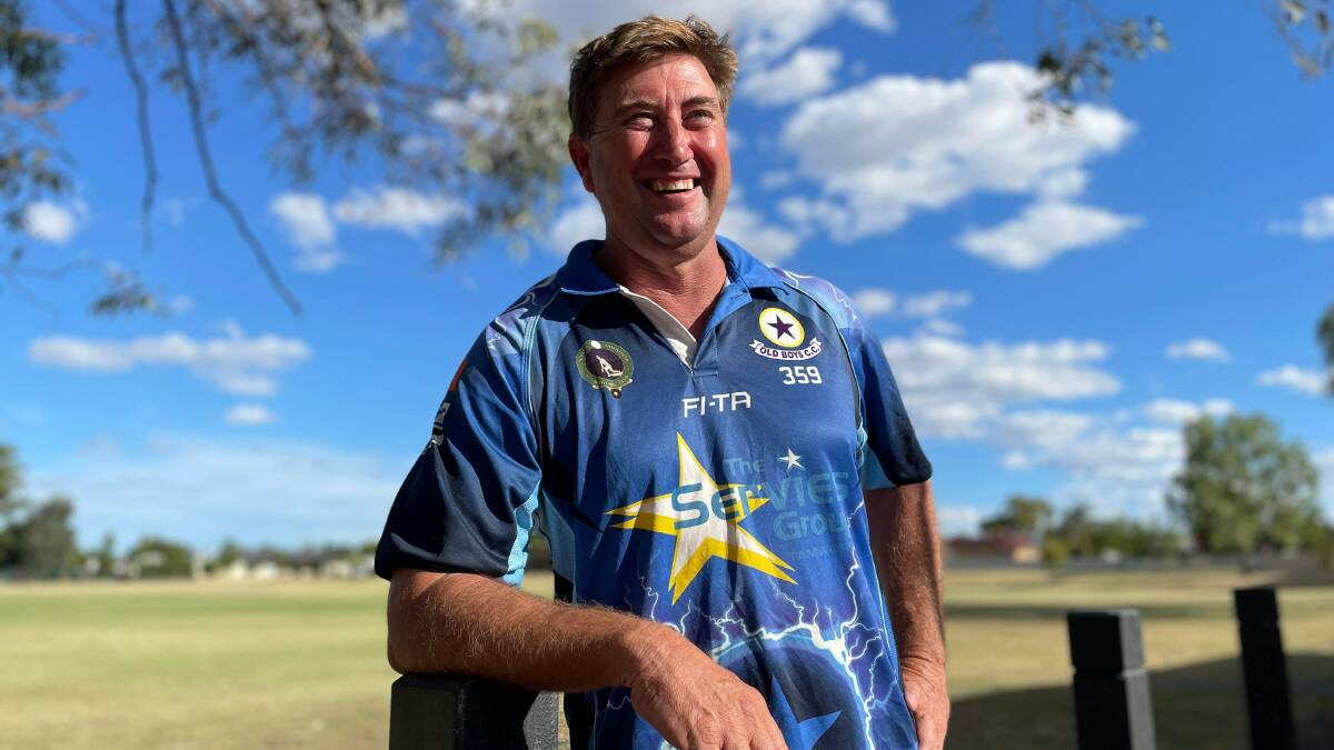 You can't wipe the smile off Troy Sands' face as long as the 46-year-old is on the cricket field. Picture by Zac Lowe.