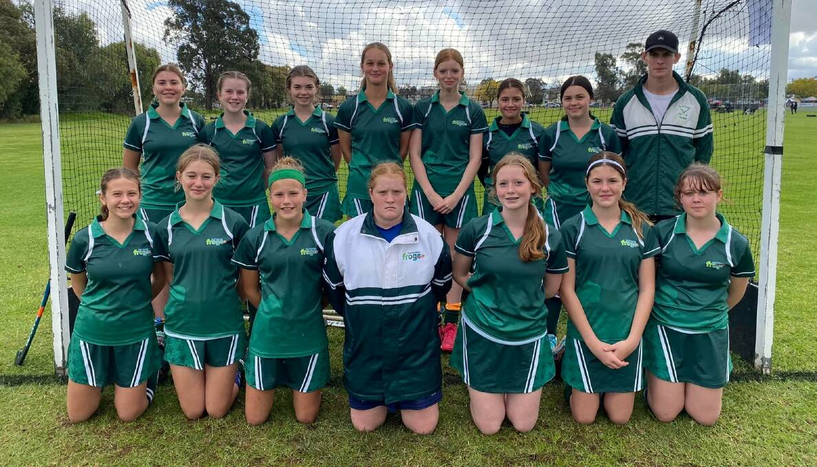 Determined: The Tamworth division three side played well and lost just one game before their defeat in the semi-final. Photo: Tamworth Hockey Association Facebook.