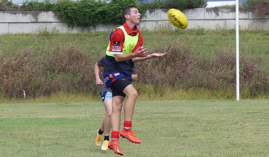 Marked: The Blue Heelers development program welcomed young players from around the North West region on Sunday. Photo: Supplied.