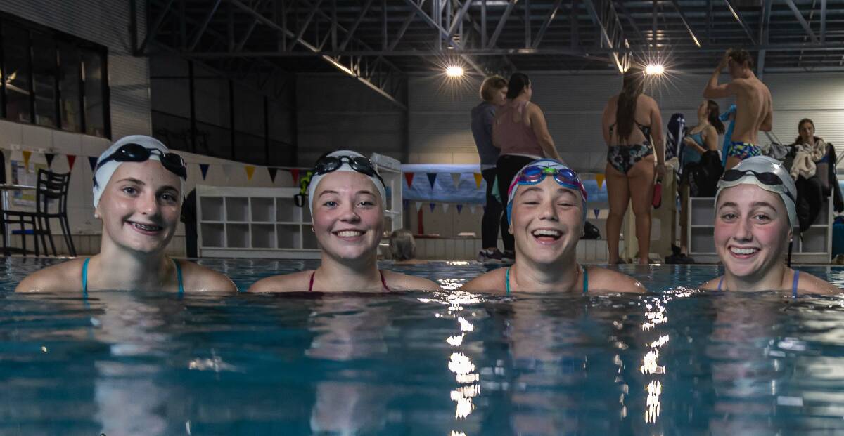 (From left) Talani Smith, Chelsea Smith, Bella Pollard, and Alex Hayes are well-prepared for a tilt at the nationals on the Gold Coast. Picture by Andrew Hunter. 
