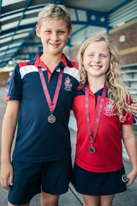 Oli Pearson and his sister, Georgie, both qualified for the Combined Independent Schools Championships in what their father described as "my proudest dad moment". Picture by Andrew Pearson. 