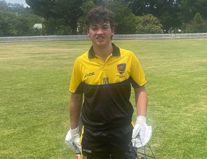 Archie McMaster is all smiles after decimating North Coast with bat and ball on the weekend, in a match he finished with a six. Picture supplied.