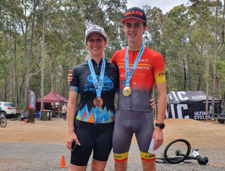 Laurie and Eddie Willis both regularly ride in local Tamworth-based events, but had never before competed in a state championship together. Picture supplied.