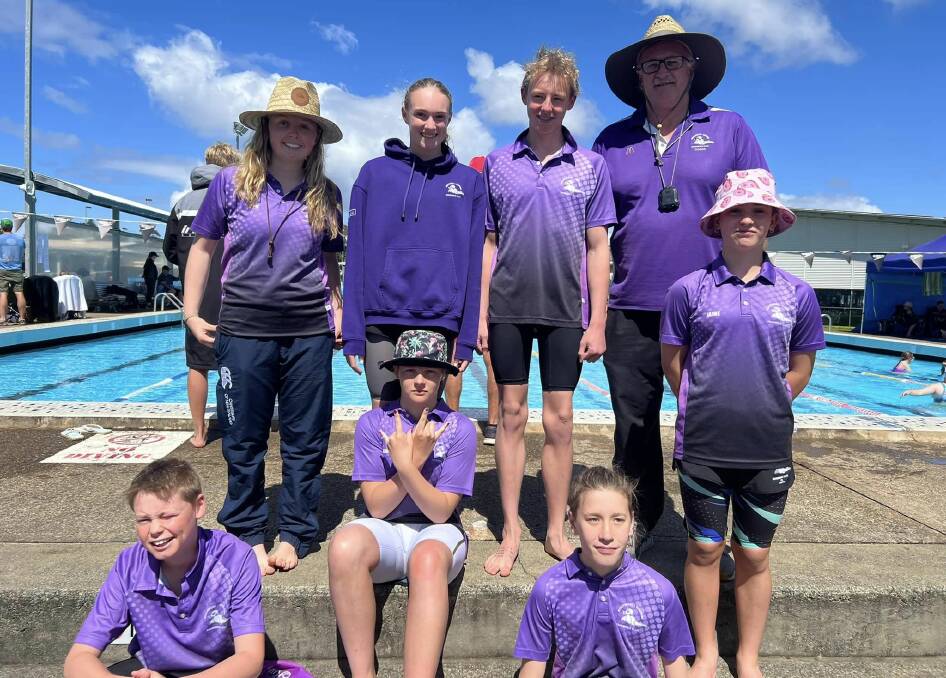 The Kootingal-Moonbi Swimming Club brought seven swimmers to Port Macquarie and recorded some pleasing results. Picture Kootingal Moonbi Swimming Club Facebook.
