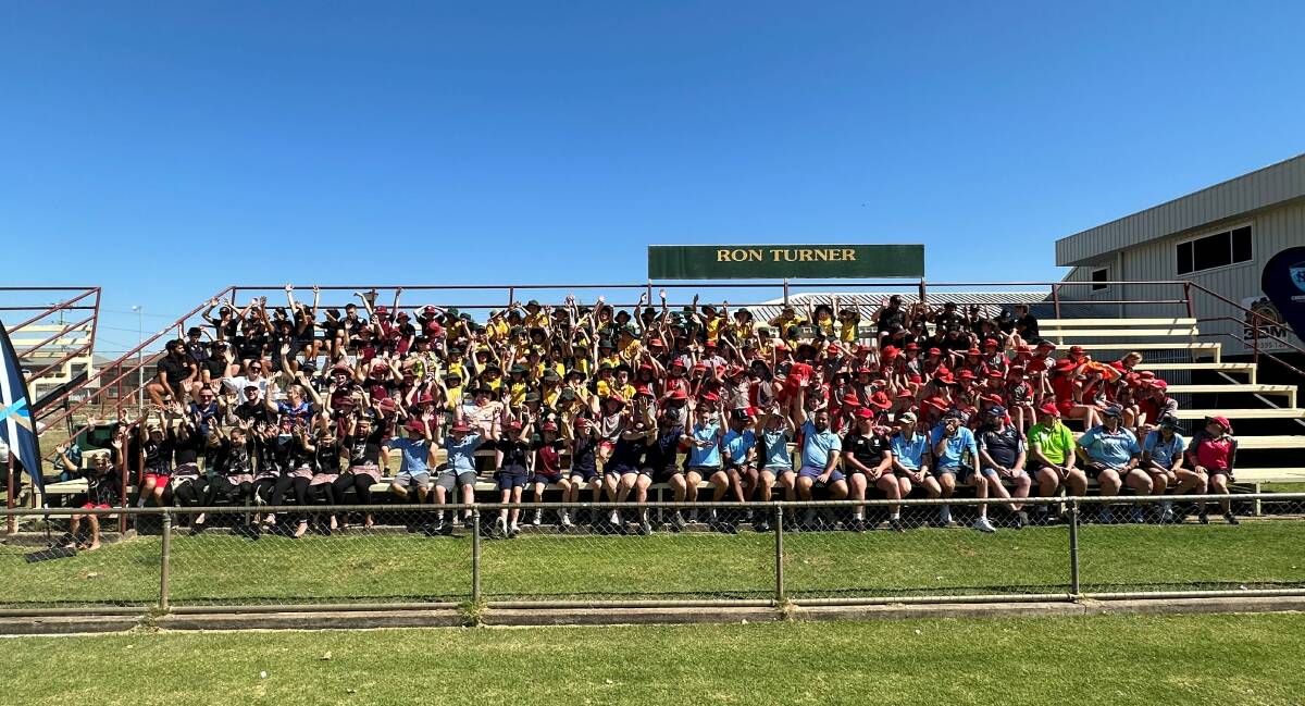 Over 160 youngsters gathered at Gunnedah's Kitchener Park for the Indigenous Youth Program.