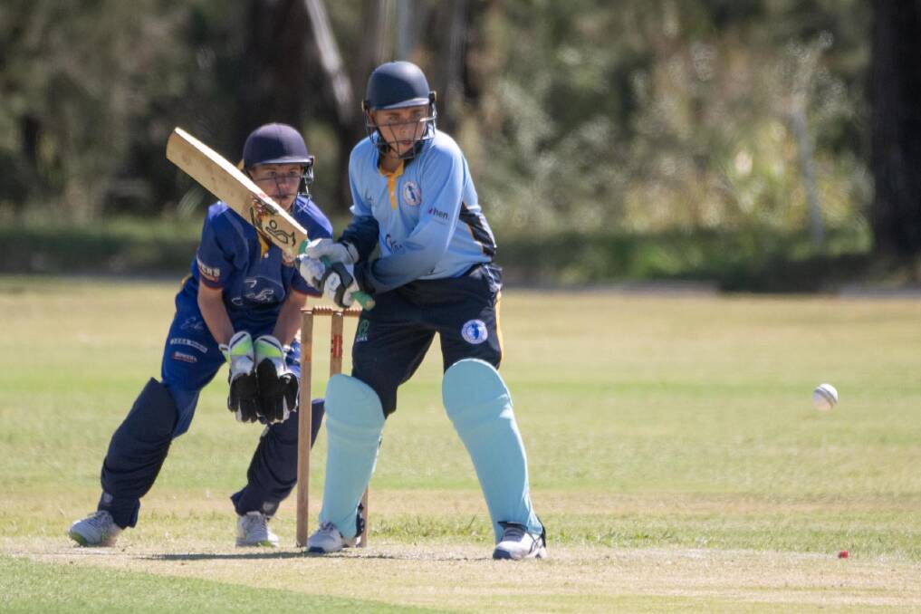 Zac Watson was one of the best with the bat for the Tamworth Blue under 15s with 33. Picture by Peter Hardin