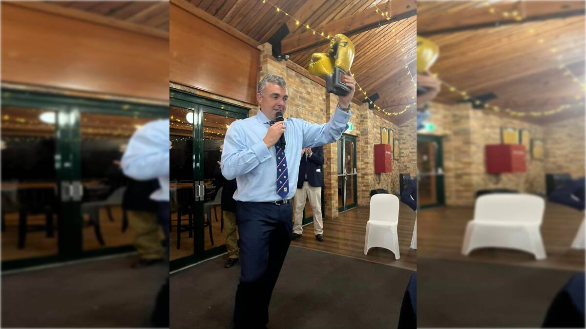 Dan Martin, pictured here at Gunnedah's presentation, has been reappointed as the Red Devils first grade coach. Picture Sarah Stewart