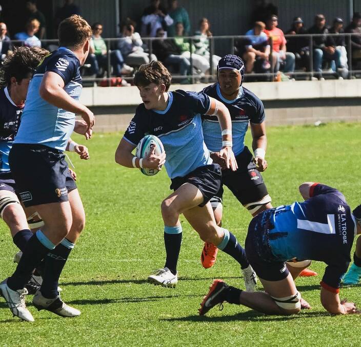 Narrabri young gun Joey Fowler is currently in Canberra in camp with the Australian Schools/Under-18s side. Picture Waratahs Facebook