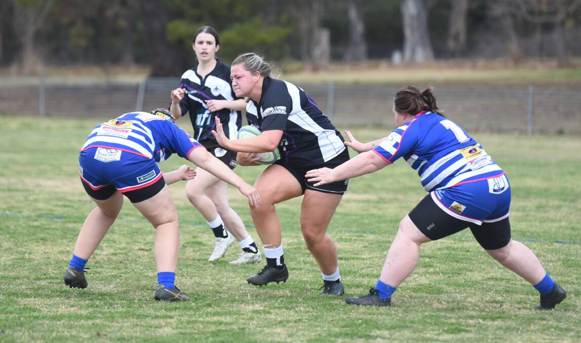 Paige Leonard put in another big shift for the Magpies playing the whole 40 minutes.