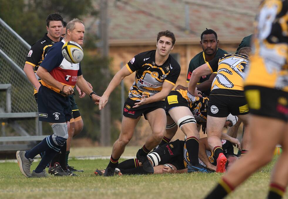 Pirates half-back Brad Male says defence, particularly making sure of their one-on-one tackles, has been a big focus this week ahead of their preliminary final rematch with Narrabri. Picture by Gareth Gardner