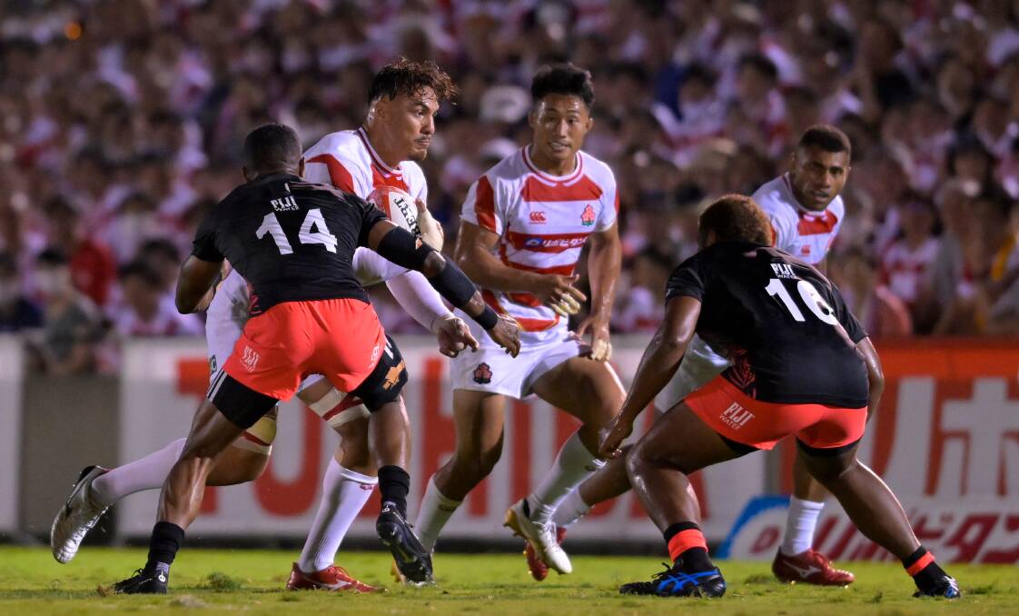 Ben Gunter, pictured here in action against Fiji recently, has described being selected in the Japanese World Cup squad as an "honour" and a "dream". Photo by Koki Nagahama/Getty Images
