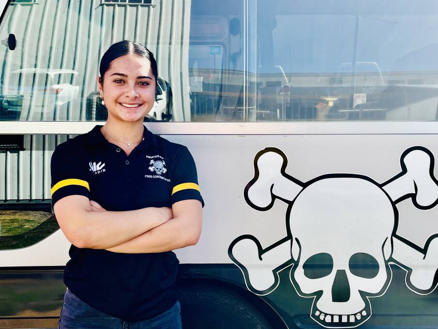Jayda Simpson has loved her first season of women's rugby and is hoping Pirates can get over Narrabri on Saturday and clinch the remaining spot in the grand final. Picture by Samantha Newsam