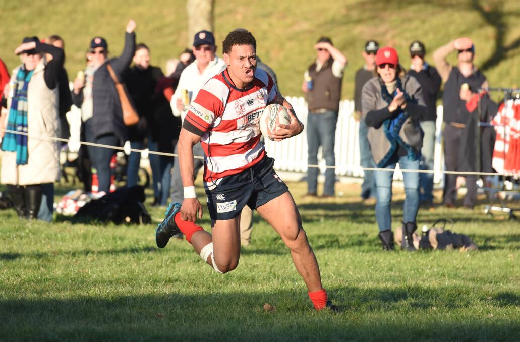 Sione Kamoto's charge down try helped get Walcha back in the game in second half.