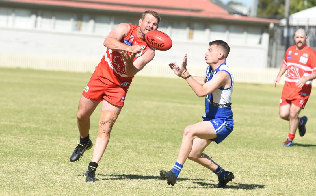 Lochie Rowling has fingers crossed the Swans can do the job against the Nomads on Saturday and he can possibly line up in another grand final. Picture by Samantha Newsam