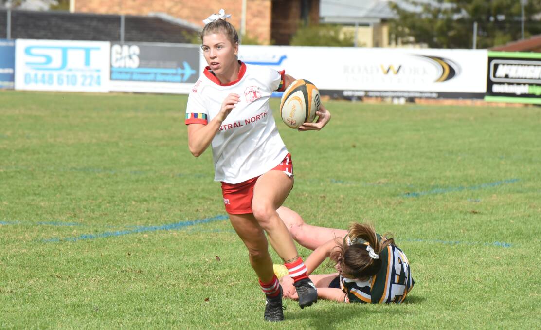 Lennon, pictured here in action for Central North, has been playing some of her best football in her time in Gunnedah this season.
