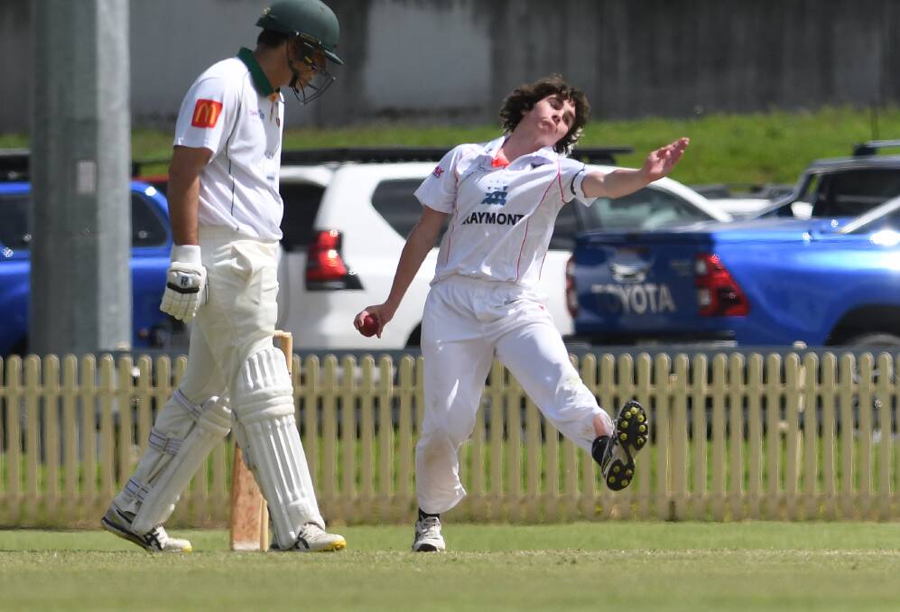 Harry Lewington contributed with bat and ball as the Central North Colts beat Gunnedah in their Connolly Cup clash on Sunday. Picture by Gareth Gardner