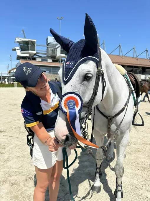 Hilary Scott will ride Oaks Milky Way in the showjumping competition.