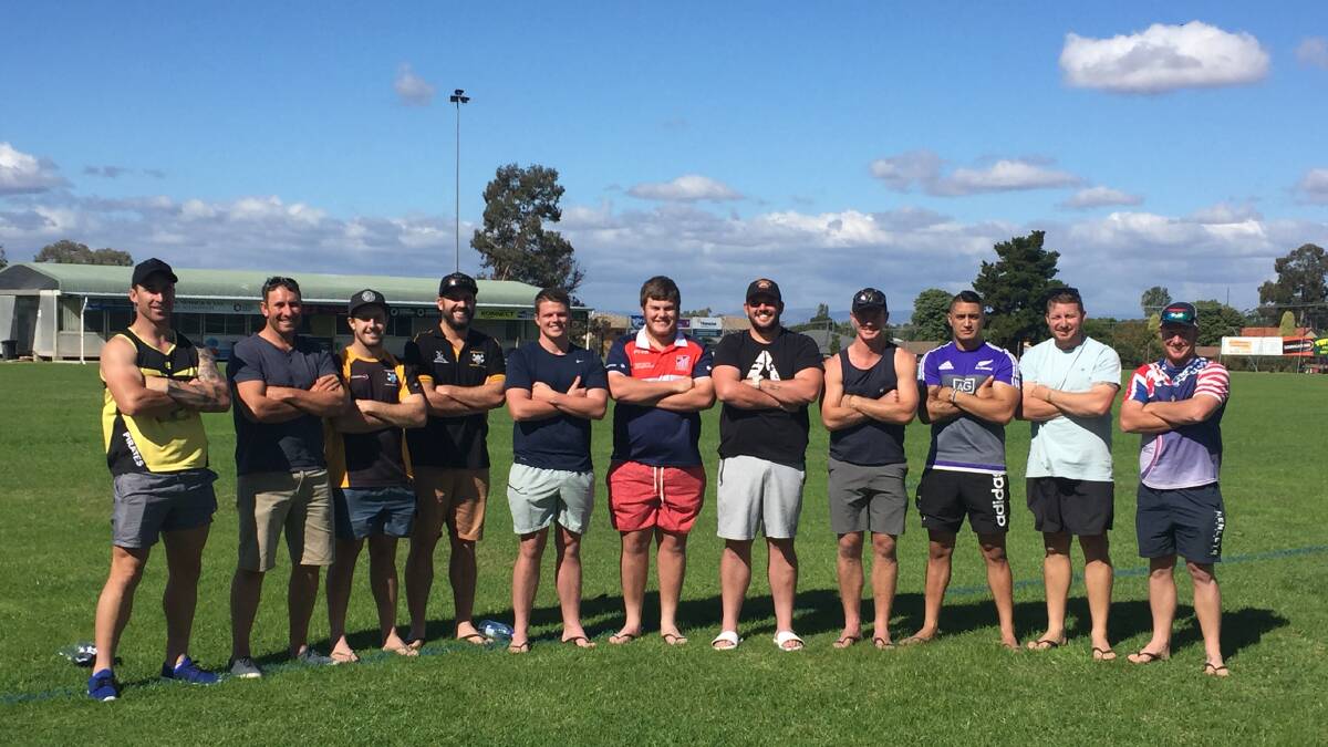 Formidable: The North West Bushrangers, pictured are some of the Pirates contingent plus Barraba's Tom Mellor, believe they can triumph.