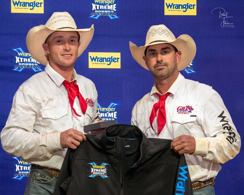 Cameron Southern (right) was the best performer on the night in the Xtreme Broncs. Picture Bootface Photography