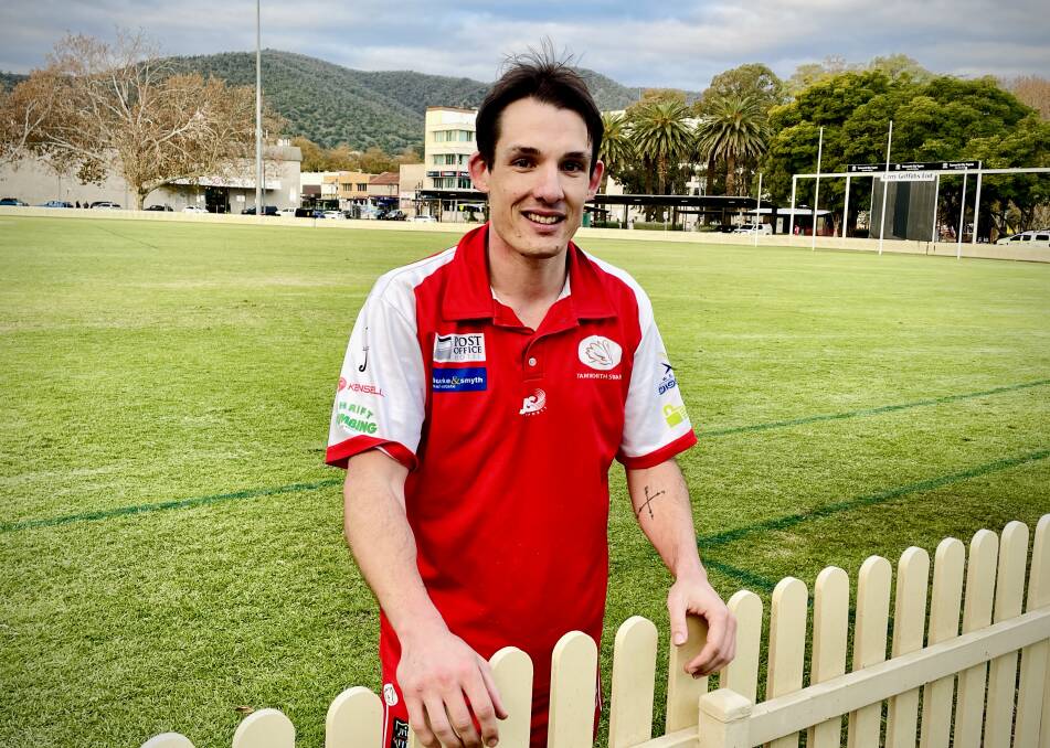 Ben Berger was honoured to lead the Tamworth Swans in Saturday's derby. Picture by Samantha Newsam