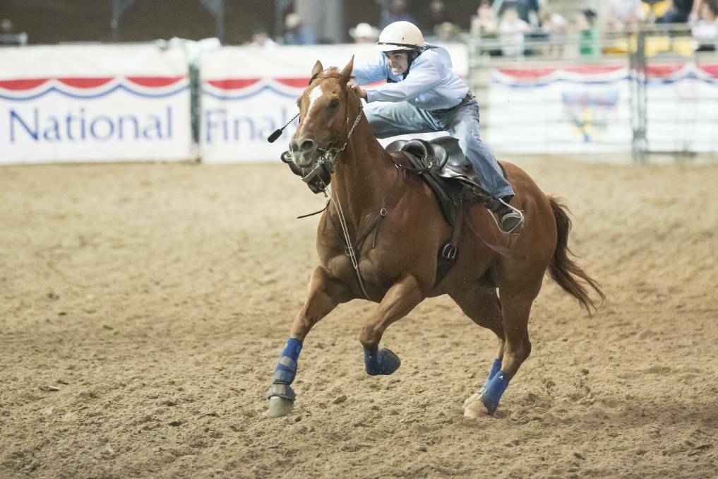 Nock was a multiple national barrel racing champion in his junior rodeo days. Picture by Peter Hardin