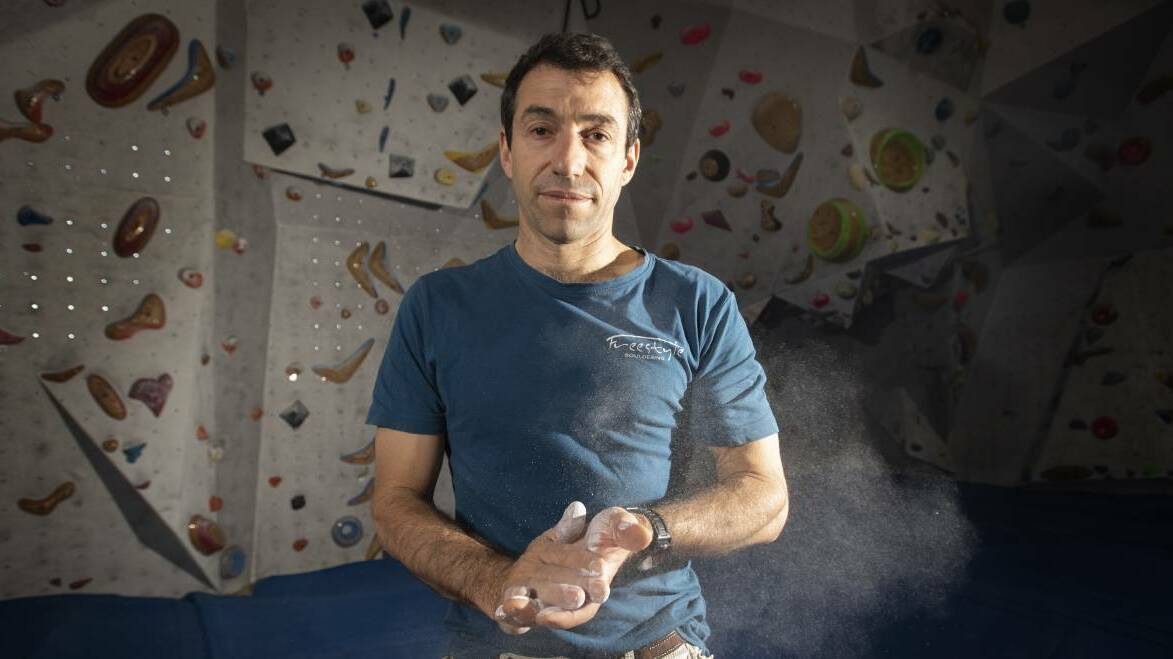On the rise: Freestyle Bouldering Gym's Chris Eather has seen the club go from strength-to-strength. 