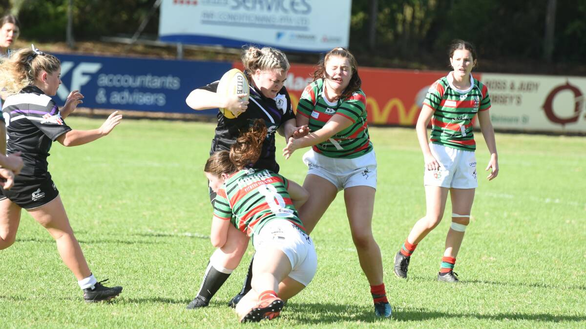 Vice-captain and inspirational prop Paige Leonard was typically one of the Magpies' best in their win over Glen Innes on Saturday. Picture by Samantha Newsam
