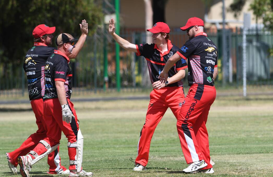 Sid Harvey (right) made a big impression in his first game for Norths, top-scoring with 60. Picture by Gareth Gardner