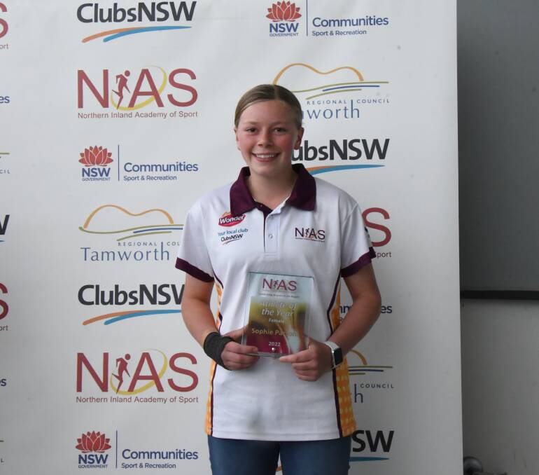 Parsons' achievements over the last 12 months saw her named the NIAS Female Athlete of the Year.