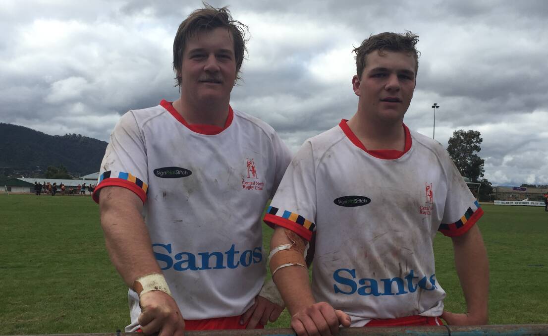 Brothers in arms: Lachy and Mitch Mack savoured a rare opportunity to play together at the recent country championships.