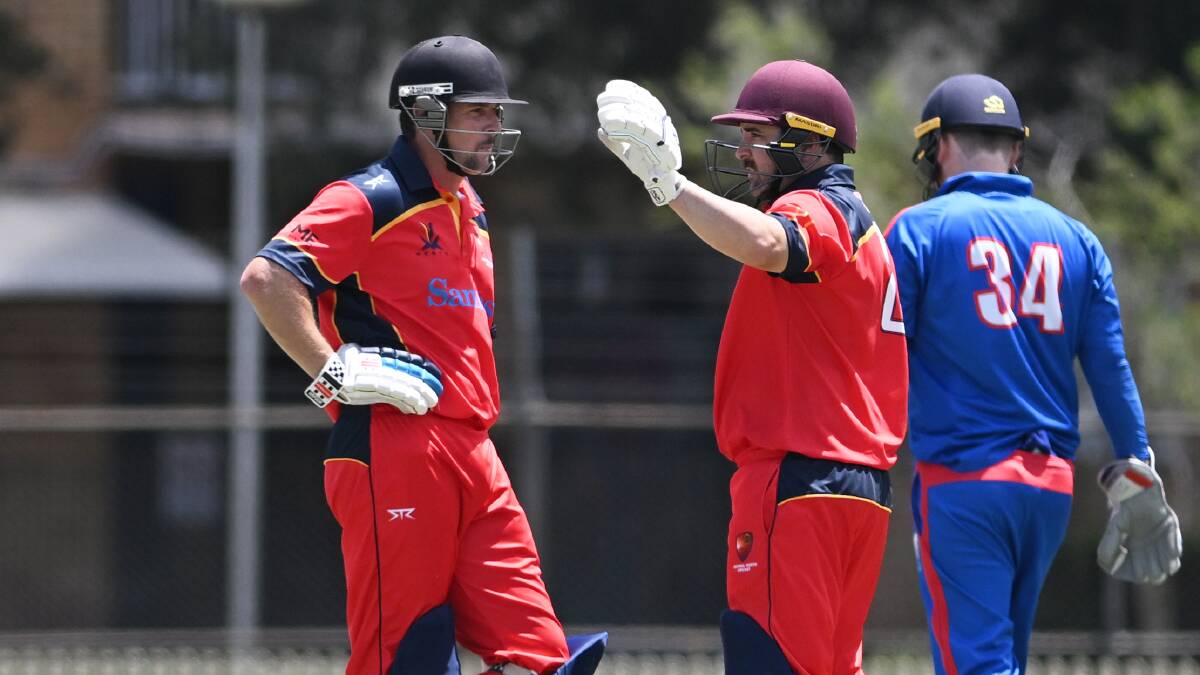 Brendan Rixon and captain Josh Trappel's 47-run partnership got Central North's innings back on track after they were 3-39. Picture by Gareth Gardner 