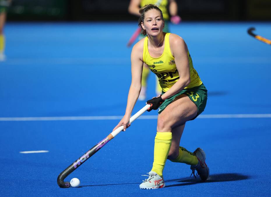 It's been a whirlwind few days for Alice Arnott as she realised her dream of playing for the Hockeyroos during the series against India. Picture David Mariuz