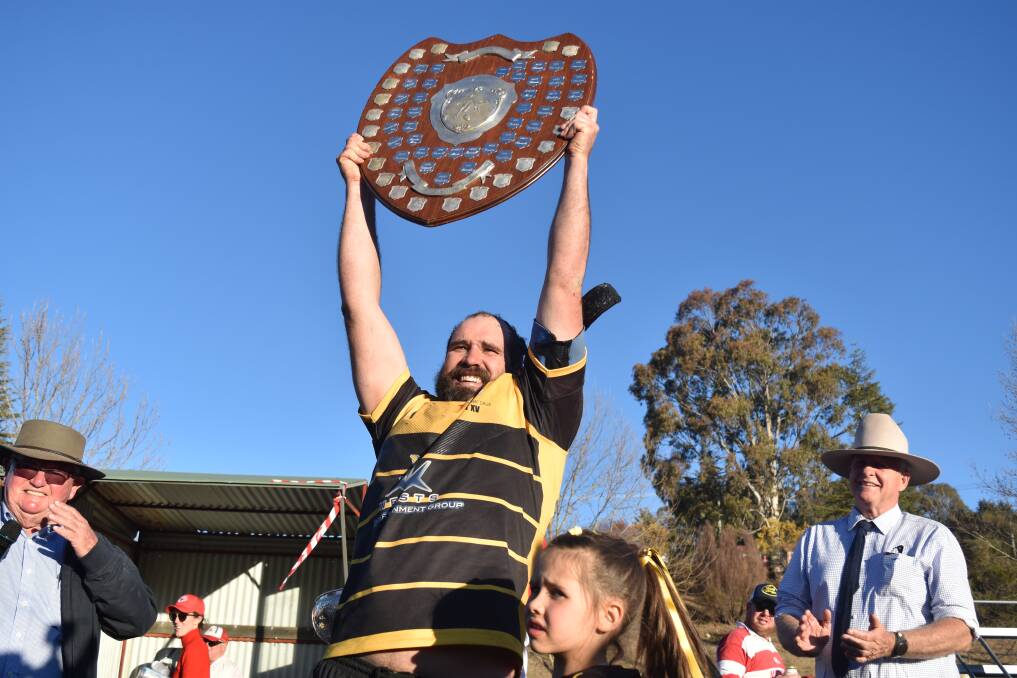 Starr holds aloft the Heath Shield in 2019. He's hoping to be doing the same again in a couple of weeks. Picture by Ben Jaffrey