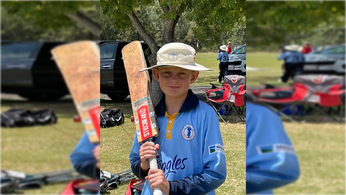 Daniel Williams produced his best innings of the season for the Tamworth Blue 13s on Sunday. Picture Tamworth Junior Cricket Association Facebook.