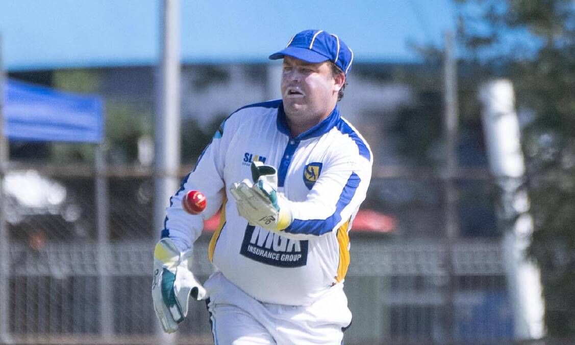 Tom Groth was at his inspirational best for Gwydir with a superb century. Picture by Peter Hardin