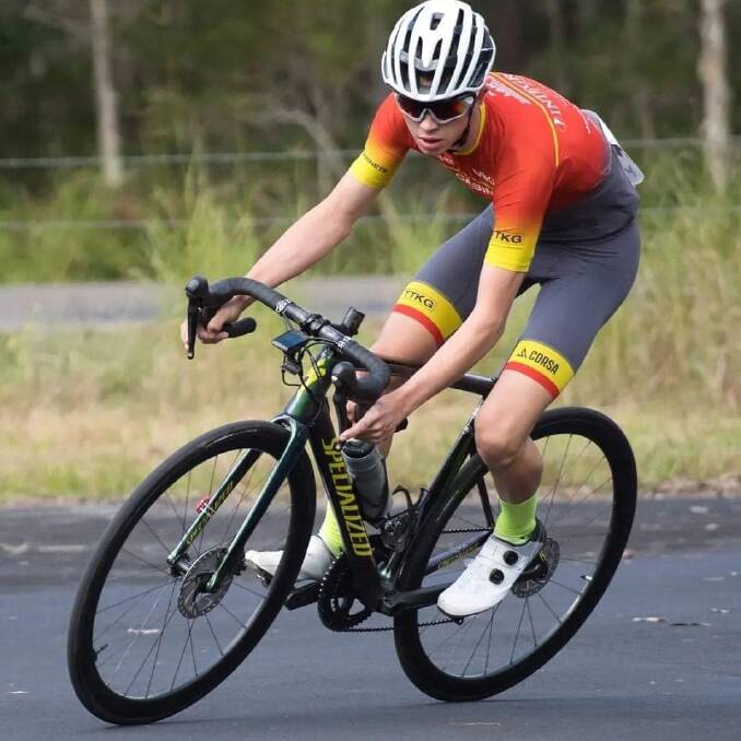 Eddie Willis finished sixth in the time trial - his final event of the 2023 national road championships. Picture Tamworth Cycle Club Facebook
