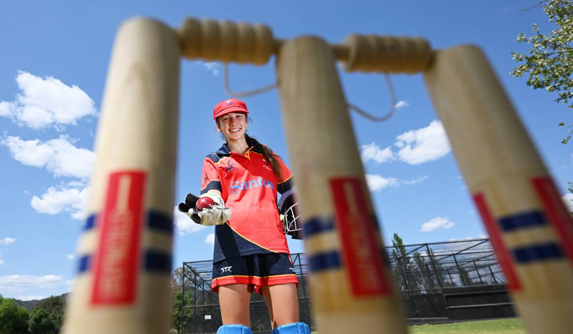Mia Gentle is a rising star on the Central North women's cricket scene with the 15-year-old debuting for the zone at last week's under 19s Country Championships. Picture by Gareth Gardner 
