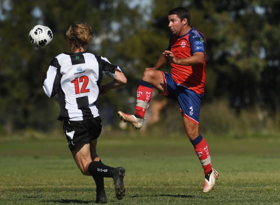 Brendan Fergie scored the first three of Oxley Vale Attunga's four goals in their win over Armidale City Westside on Saturday. Picture file - Gareth Gardner