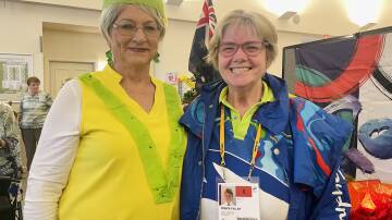 Lyn Simpson and Robyn Perry, who worked as a volunteer at the Sydney Paralympics.