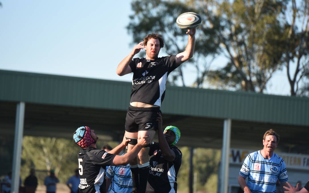 Angus Smith was a towering presence for the Bulls in the lineout. Picture by Samantha Newsam