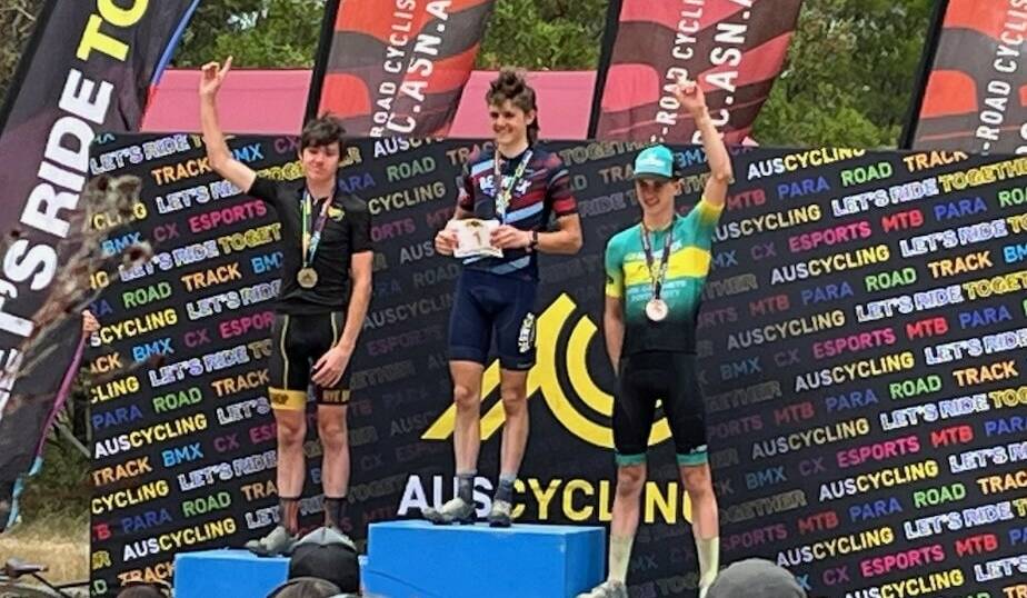 Eddie Willis finished third in the second round in the under-19s division. Picture Tamworth Mountain Bikers Facebook